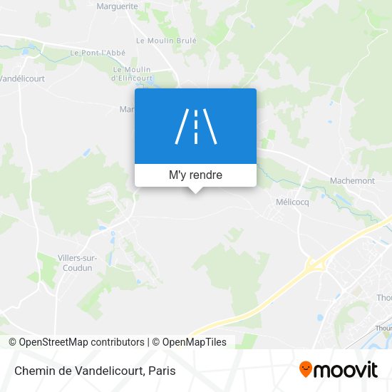 Chemin de Vandelicourt plan