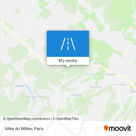 Allée du Milieu plan