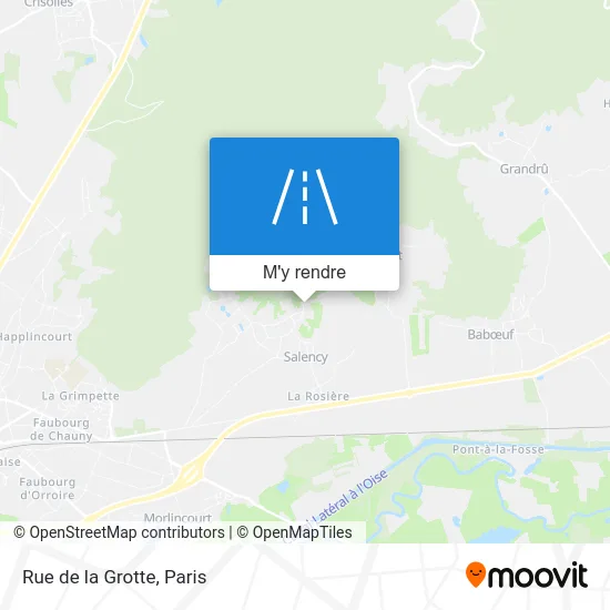 Rue de la Grotte plan