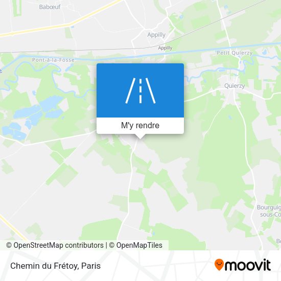 Chemin du Frétoy plan