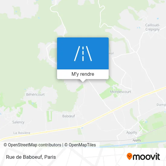Rue de Baboeuf plan