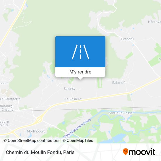 Chemin du Moulin Fondu plan