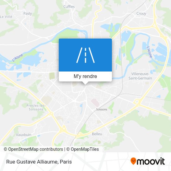 Rue Gustave Alliaume plan