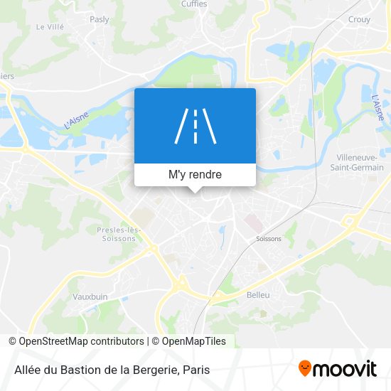 Allée du Bastion de la Bergerie plan