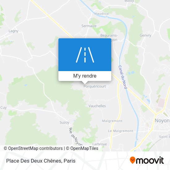 Place Des Deux Chênes plan