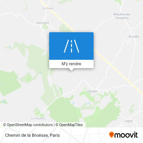 Chemin de la Broësse plan
