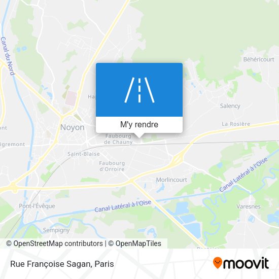 Rue Françoise Sagan plan