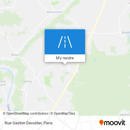 Rue Gaston Devulder plan