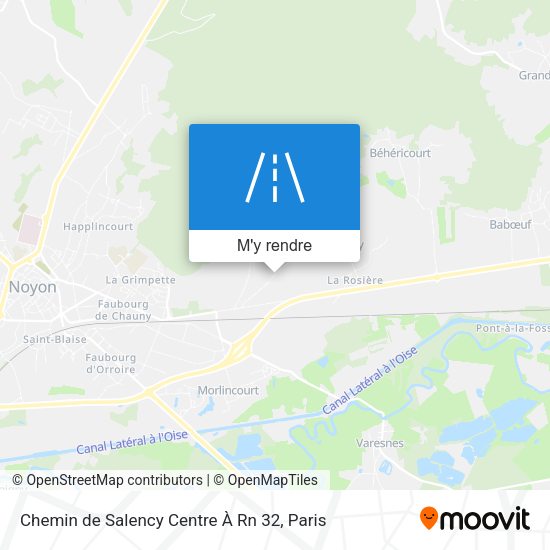 Chemin de Salency Centre À Rn 32 plan