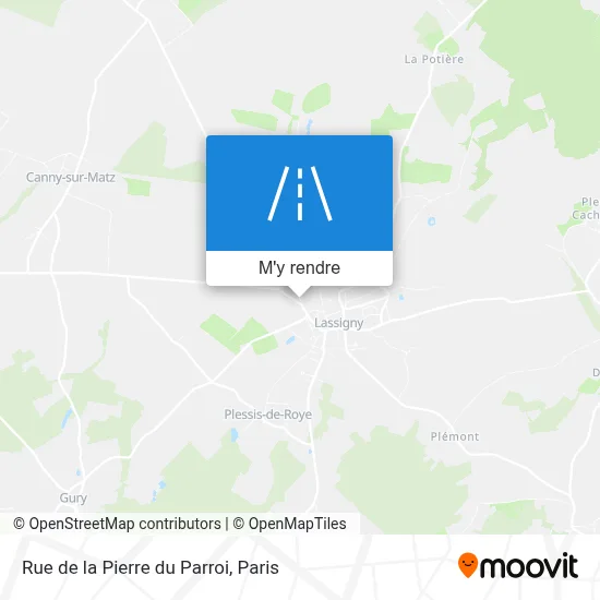 Rue de la Pierre du Parroi plan