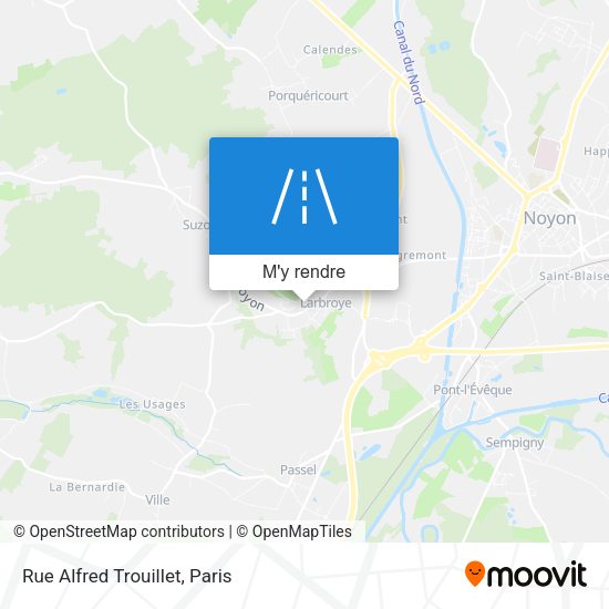 Rue Alfred Trouillet plan