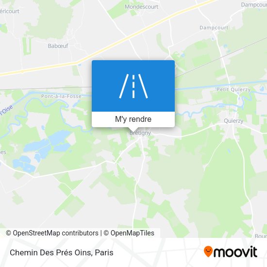 Chemin Des Prés Oins plan