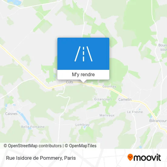 Rue Isidore de Pommery plan