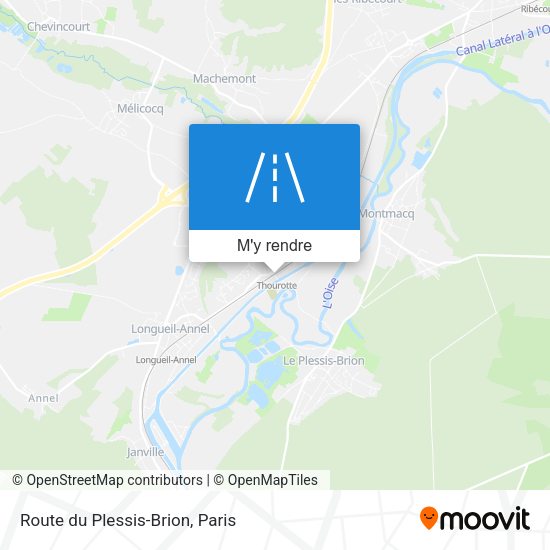Route du Plessis-Brion plan