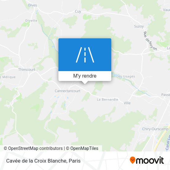 Cavée de la Croix Blanche plan