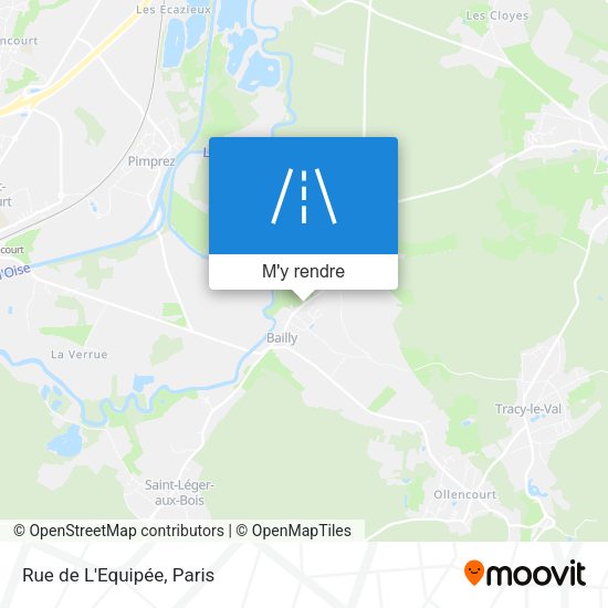 Rue de L'Equipée plan