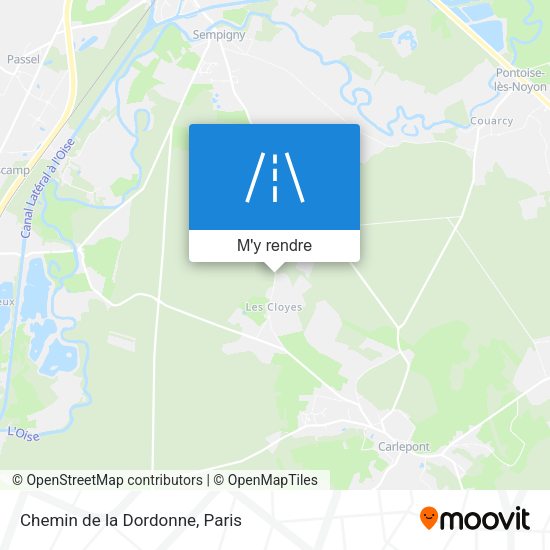 Chemin de la Dordonne plan