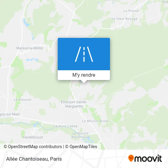 Allée Chantoiseau plan