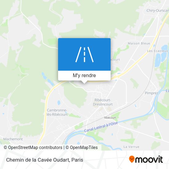Chemin de la Cavée Oudart plan