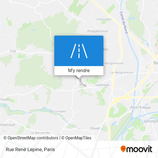 Rue René Lepine plan