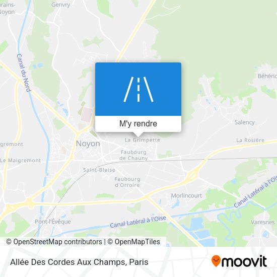 Allée Des Cordes Aux Champs plan