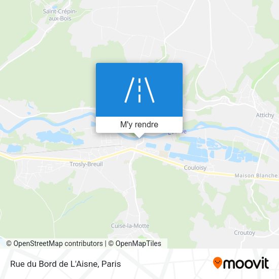 Rue du Bord de L'Aisne plan