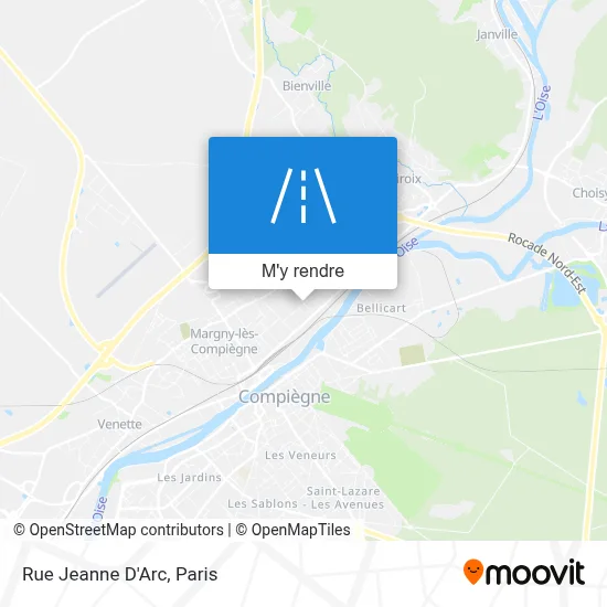 Rue Jeanne D'Arc plan