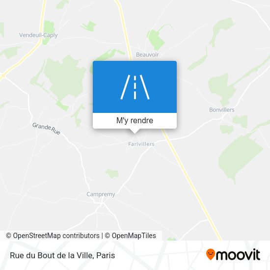 Rue du Bout de la Ville plan