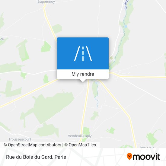 Rue du Bois du Gard plan