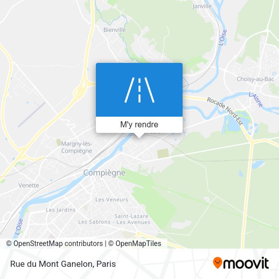 Rue du Mont Ganelon plan