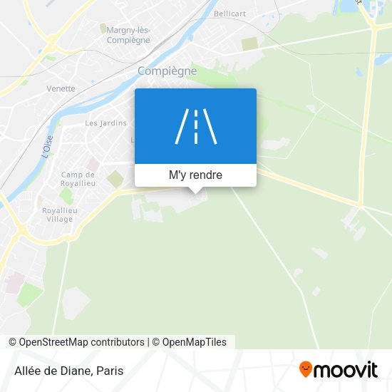 Allée de Diane plan