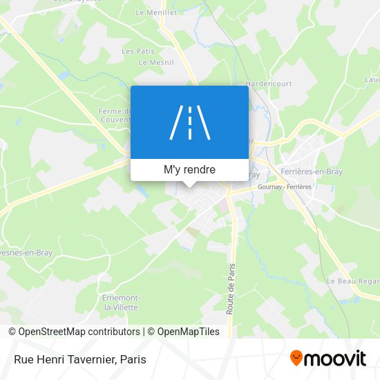 Rue Henri Tavernier plan