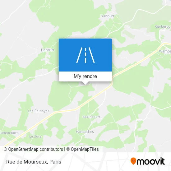 Rue de Mourseux plan