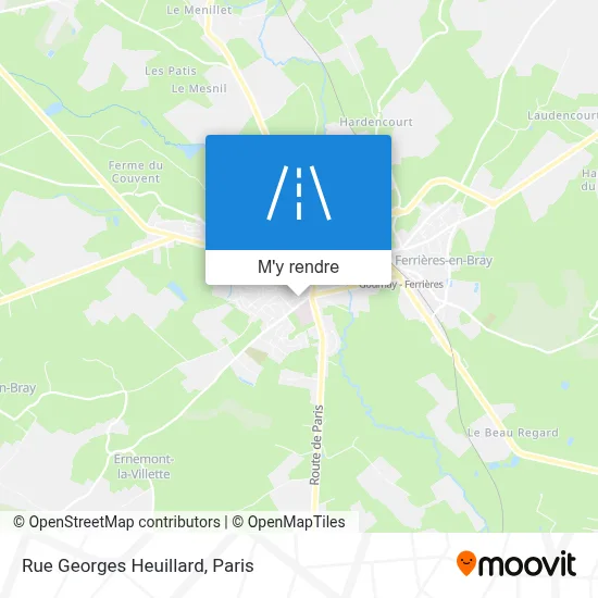 Rue Georges Heuillard plan