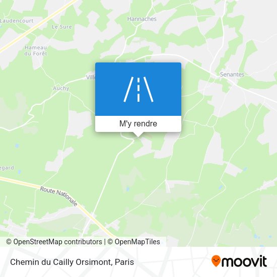 Chemin du Cailly Orsimont plan