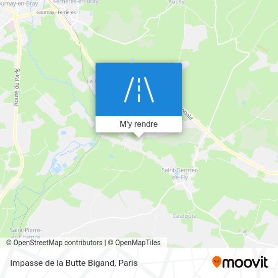Impasse de la Butte Bigand plan