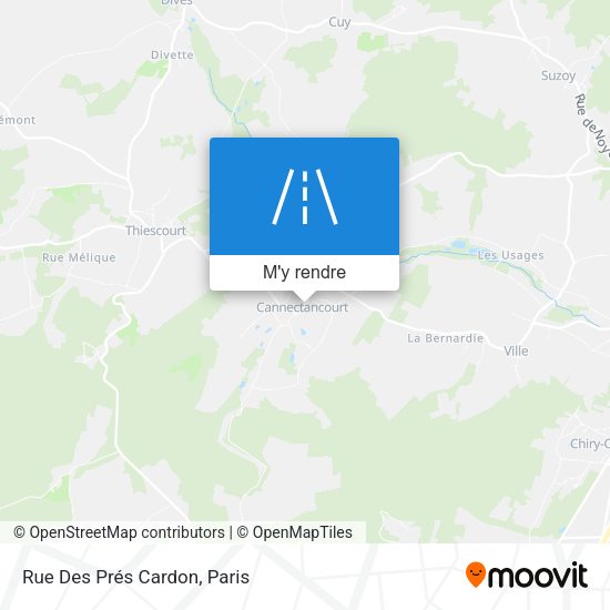 Rue Des Prés Cardon plan