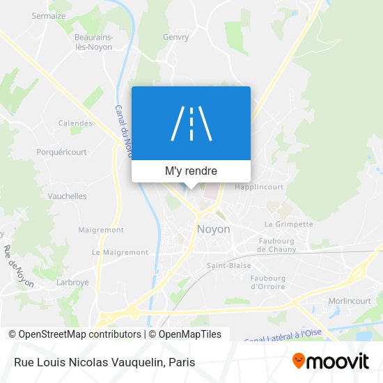 Rue Louis Nicolas Vauquelin plan