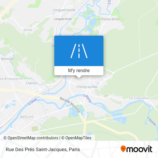 Rue Des Prés Saint-Jacques plan