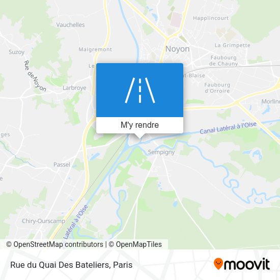 Rue du Quai Des Bateliers plan
