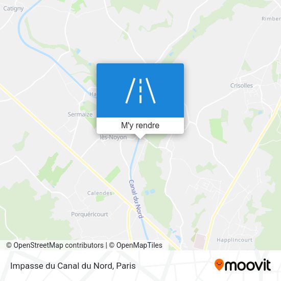 Impasse du Canal du Nord plan