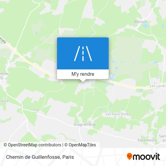 Chemin de Guillenfosse plan