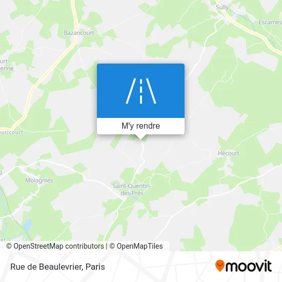 Rue de Beaulevrier plan