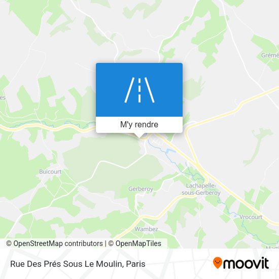 Rue Des Prés Sous Le Moulin plan