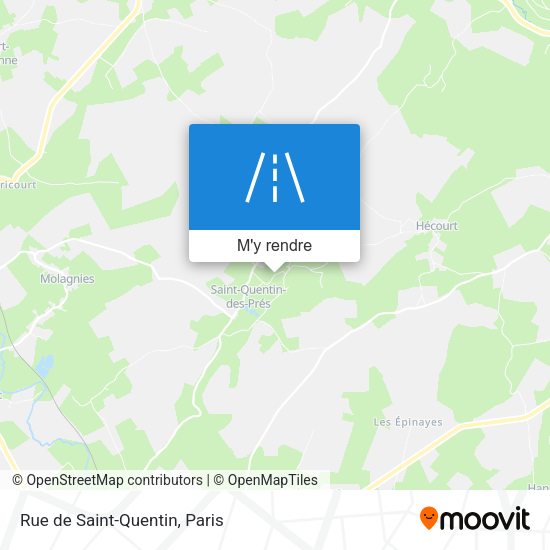 Rue de Saint-Quentin plan