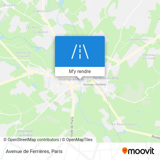 Avenue de Ferrières plan