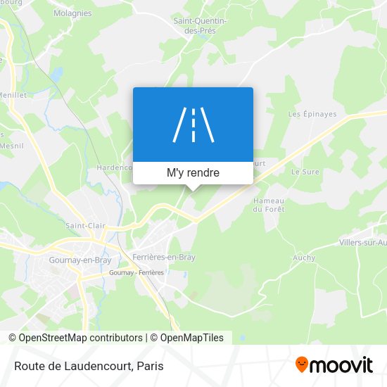 Route de Laudencourt plan