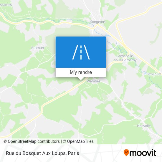 Rue du Bosquet Aux Loups plan