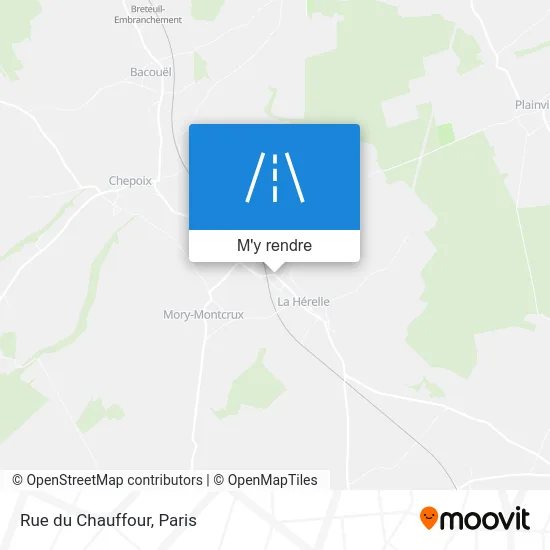 Rue du Chauffour plan