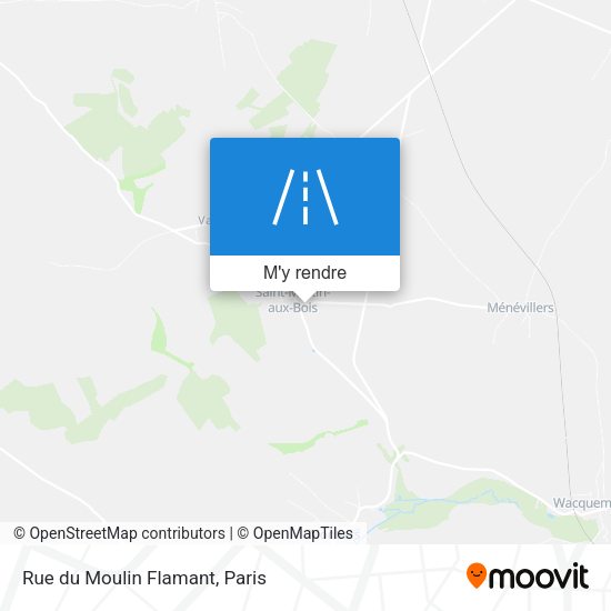 Rue du Moulin Flamant plan